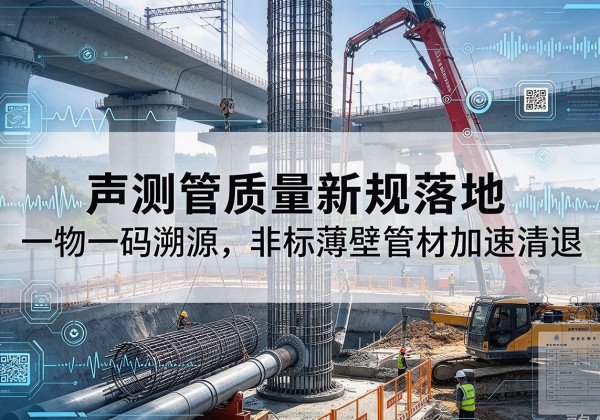 科尔沁声测管质量新规落地，一物一码溯源，非标薄壁管材加速清退